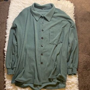 Shein 1X Button Down Quilted Oversized Coat